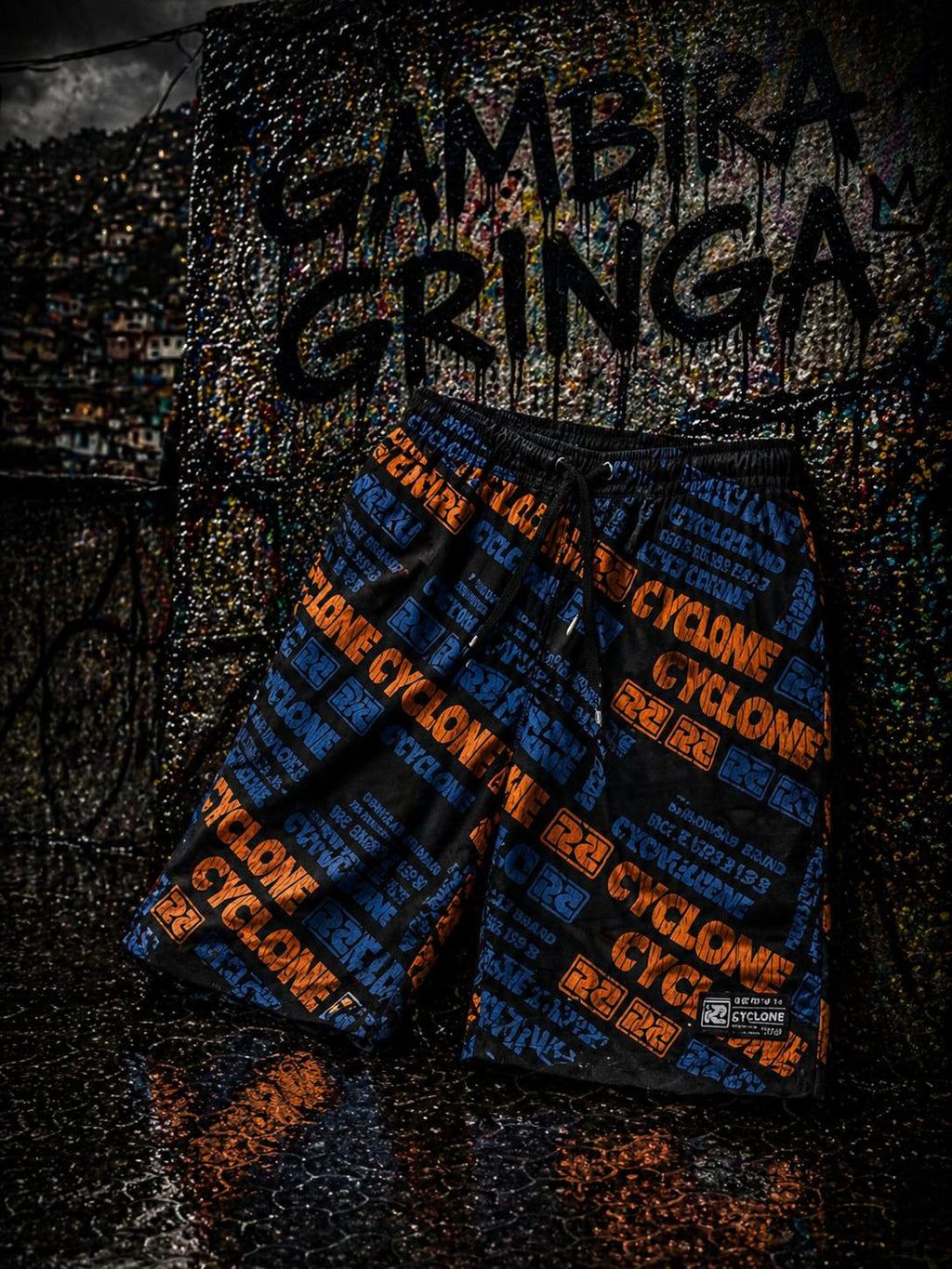 Cyclone velvet shorts