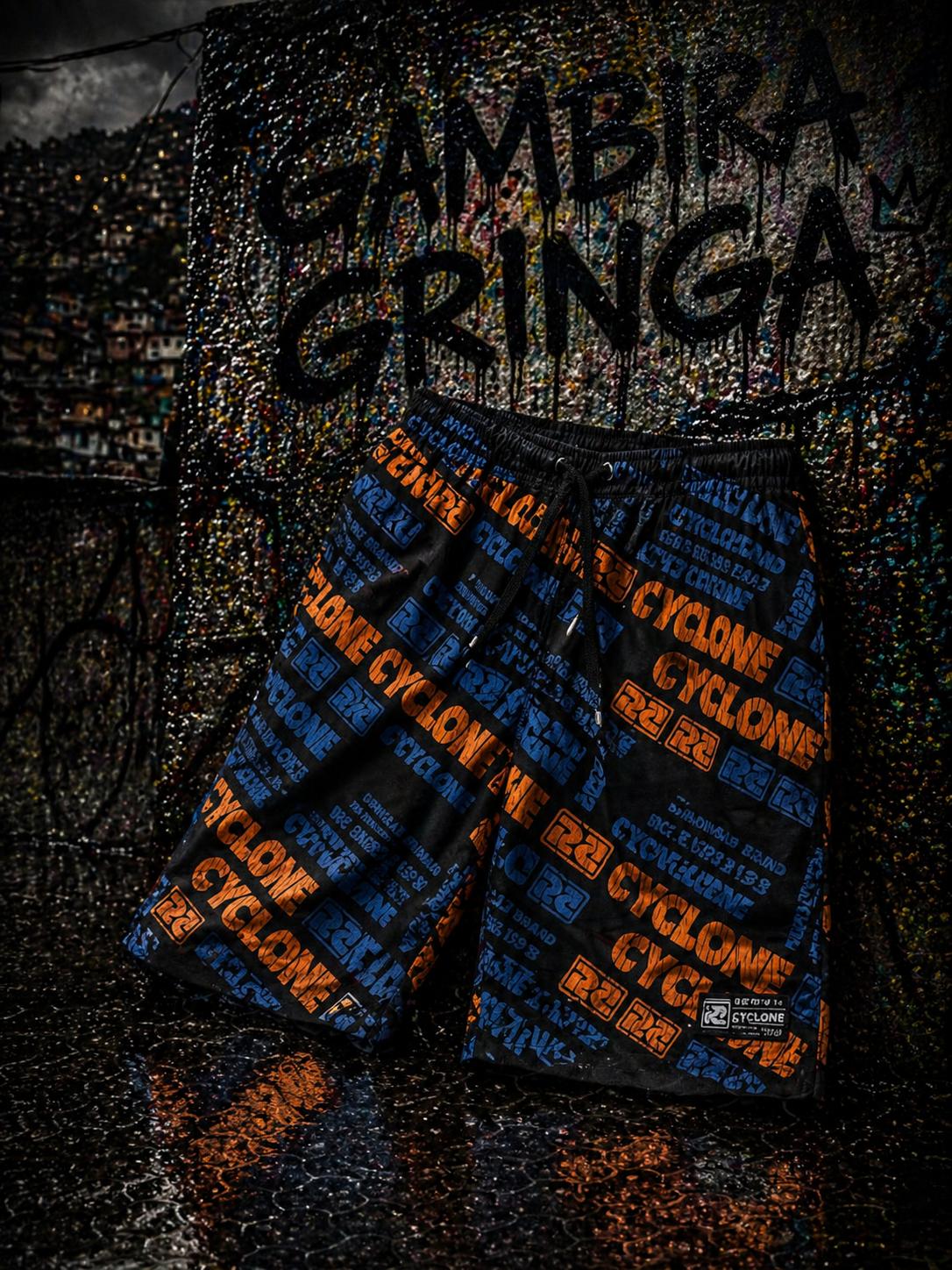 Cyclone velvet shorts
